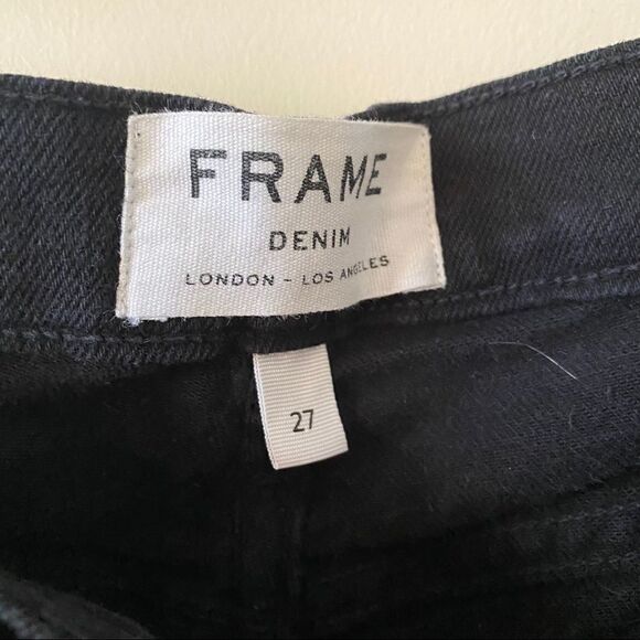 FRAME-NOIR Le Cutoff Shorts (Size:27) - Picture 10 of 11